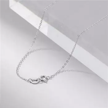 Yousheng Женское повседневное ожерелье Простой стиль Легкое гальванизированное украшение на шею для повседневной носки Подарки Свидания Работа Вечеринки Банкетное ожерелье Банкеты 40cm серебряный