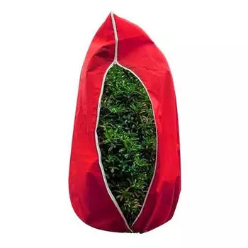 Yousheng Зимний чехол для растений Дышащий мешок для защиты от заморозков Многоразовое одеяло от мороза с молнией и шнурком для уличных горшечных растений, кустарников S