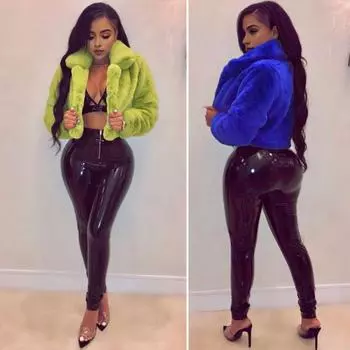 Yousheng зимняя женская куртка с искусственным мехом, защита шеи, уютная куртка с застежкой-молнией, однотонная, для холодной погоды, знаменитая верхняя одежда для отдыха на открытом воздухе S чёрный