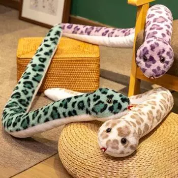 Yousheng змея плюшевая игрушка 45 дюймов большая мягкая игрушка змея кукла для детей мягкие плюшевые игрушки змея идеальный компаньон для игр и сна зелёный