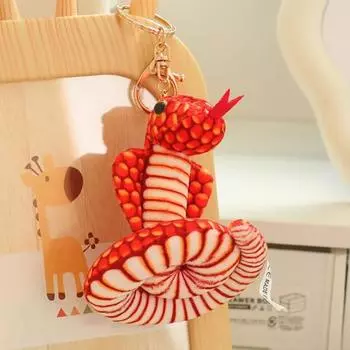 Yousheng змея зодиак плюшевый брелок милый счастливый мешок подвеска для девочек мальчиков милый счастливый фестиваль новогодний брелок в виде змеи жёлтый