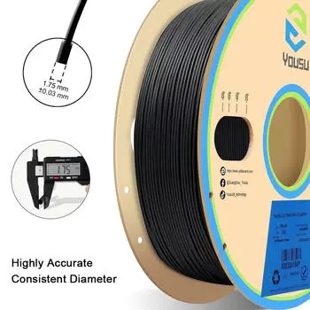 YOUSU полипропиленовая нить PP 1,75 мм нить для 3D-принтера для 3D-печати 1 кг(2,2 фунта) Ультра прочный белый