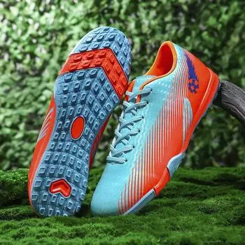 Youth football shoes TF broken nails children and students breathable training shoes competition special sports shoes 36