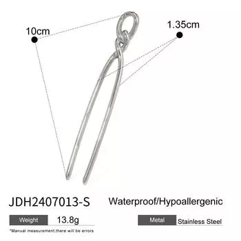 Youthway Заколка для волос из нержавеющей стали с 18-каратным золотым покрытием, металлические аксессуары для волос для женщин, головной убор, ювелирное изделие, подарок