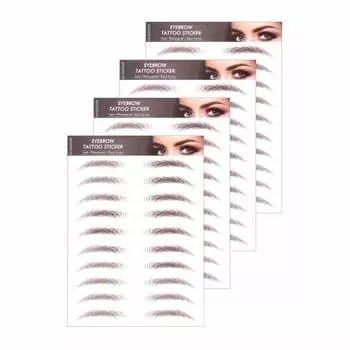 YOYO Eyebrow Stickers Natural Waterproof Time Saving Long Lasting 60 Pairs Women s Eyebrow Stamp Permanent Makeup Eyebrow Patch Eyebrow Tint No Fallin