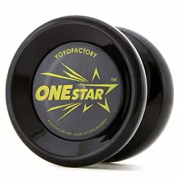 Yoyo One Star с DVD для начинающих Yoyo Factory (Чистый черный) чёрный