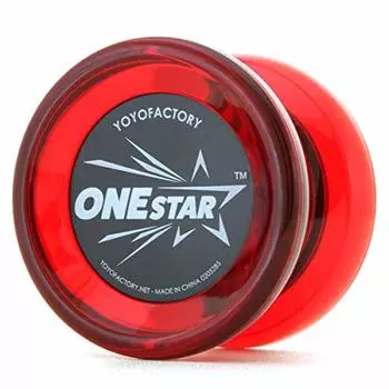 Yoyo One Star с DVD для начинающих Yoyo Factory (красный)