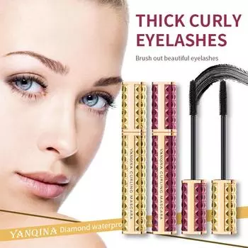 YQN-Easy To Beauty без туши для ресниц, длинный, тонкий, густой, стойкий, ультра-размытый макияж глаз золотистый