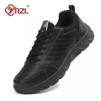 YRZL Men s Running Shoes Lightweight Artificial Leather Waterproof Jogging Sneakers Comfortable Walking Shoes for Men 38