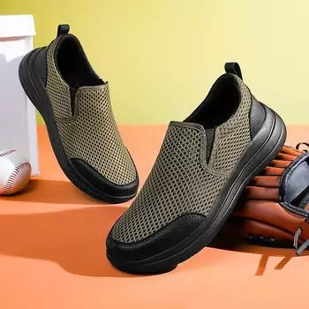 YRZL Модные мужские кроссовки Легкие дышащие повседневные сетчатые кроссовки для ходьбы Удобные кроссовки для тренировок для мужчин 39 хаки