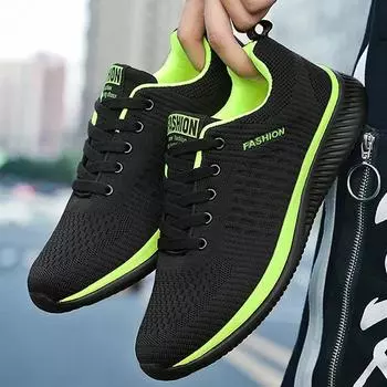 YRZL Мужские кроссовки для бега и ходьбы из сетчатой ткани Модные повседневные кроссовки Дышащие спортивные легкие мужские кроссовки Повседневная обувь 42