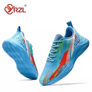 YRZL мужские кроссовки легкие спортивные дышащие сетчатые кроссовки удобные уличные спортивные кроссовки для ходьбы для мужчин 36 синий
