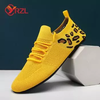 YRZL Мужские повседневные туфли на плоской подошве Мокасины для вождения с тонкой подошвой Высококачественные мужские прогулочные туфли Легкие удобные сетчатые мужские туфли 36 чёрный