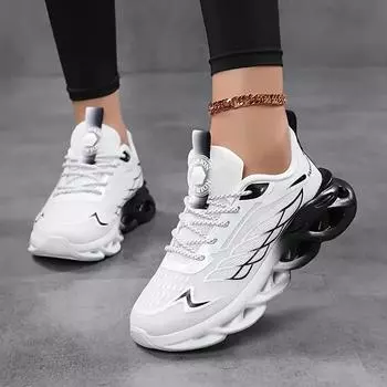 YRZL Унисекс Кроссовки для бега Женские Мужские Легкие Сетчатые Дышащие Удобные Плоские Мягкие Теннисные Кроссовки Летние Кроссовки на шнуровке Мужские 44