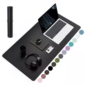 YSAGi Настольная мышь из кожи, большая мышь, толщина замши, масло, удобный коврик для стола, совместимый, коврик, подкладка, подложка, нескользящая, 2 мм, водонепроницаемая,