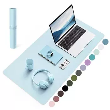 YSAGi Настольная мышь из кожи, большая настольная мышь, замшевая толщина, масло, легкое в использовании, коврик для стола, совместимый, коврик, подкладка, подложка, нескользящий, 2 мм, водонепроницаемый, устойчивый,