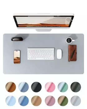 YSAGi Настольный коврик из кожи, большой коврик для мыши, настольная промокашка из искусственной кожи, водонепроницаемый коврик для ноутбука, нескользящий коврик для письма, для офиса/дома
