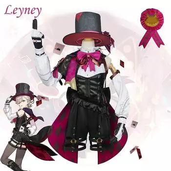 Ysir Leyney Косплей Игра Genshin Impact Play Костюм Fengdan Twins Leyney Cos Костюм XS чёрный