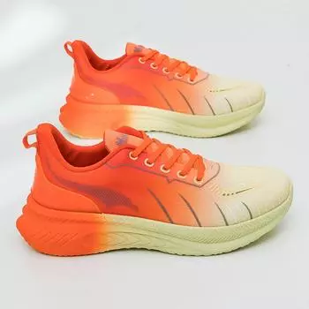 Ysir Весенне-летняя мужская обувь с летающим плетением, дышащая мягкая подошва, спортивная обувь для пар, фитнес-студентов, кроссовки для бега, маленькие белые туфли 35 оранжевый