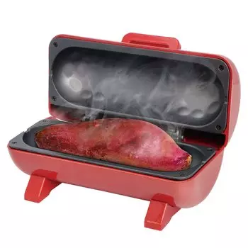 YSN Картофельница для запекания картофеля, красная картофелеварка, электрическая картофелеварка, легкое приготовление, алюминиевая, позволяющая наслаждаться свежеприготовленным и паровым блюдом.