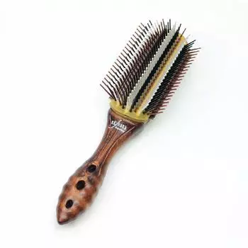 YSPARK Wood Dragon Air Styler Curl Brush 11 рядов щетка для волос коричневая 1 шт YSPARK YS-WD105