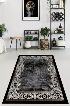 YTRHOME Home Modern E1007-3 Нескользящая точечная основа с цифровой печатью нового поколения для гостиной, кухни, прихожей, ковра и напольного коврика