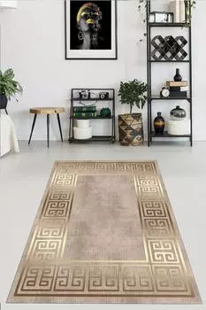 YTRHOME Home Modern E1049-2 Нескользящая точечная основа с цифровой печатью нового поколения для гостиной, кухни, прихожей, ковра и напольного коврика