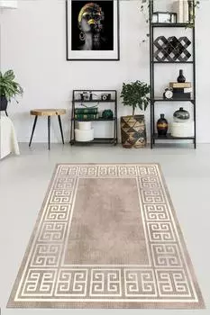 YTRHOME Home Modern E1049-6 Нескользящая точечная основа с цифровой печатью нового поколения для гостиной, кухни, прихожей, ковра и напольного коврика