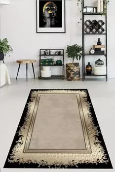 YTRHOME Home Modern PL1010-1 Нескользящая точечная основа с цифровой печатью нового поколения для гостиной, кухни, прихожей, ковра и напольного коврика