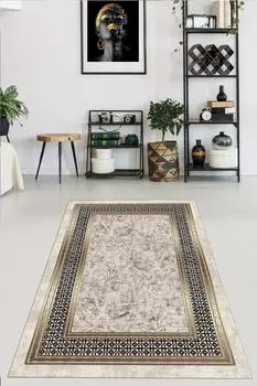 YTRHOME Home Modern PL1011 Нескользящая точечная основа с цифровой печатью нового поколения, ковер для гостиной, кухни, прихожей и напольный коврик