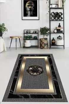 YTRHOME Home Modern PL1016 Нескользящая точечная основа с цифровой печатью нового поколения, ковер для гостиной, кухни, прихожей и напольный коврик