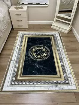 YTRHOME Home Modern RST1004 Нескользящая точечная основа с цифровой печатью нового поколения для гостиной, кухни, прихожей, ковра и напольного коврика