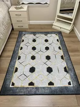 YTRHOME Home Modern RST1007 Нескользящая точечная основа с цифровой печатью нового поколения, ковер для гостиной, кухни, прихожей и напольный коврик