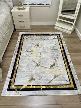 YTRHOME Home Modern RST1009 Нескользящая точечная основа с цифровой печатью нового поколения для гостиной, кухни, прихожей, ковра и напольного коврика