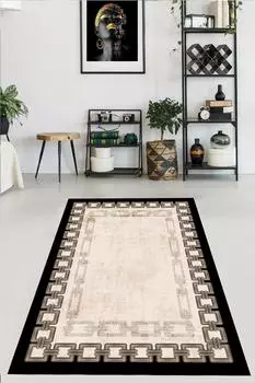 YTRHOME Home Modern S1027 Нескользящая точечная основа с цифровой печатью нового поколения, ковер для гостиной, кухни, прихожей и напольный коврик