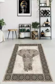 YTRHOME Home Modern S1036 Нескользящая точечная основа с цифровой печатью нового поколения, ковер для гостиной, кухни, прихожей и напольный коврик