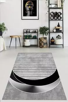 YTRHOME Home Modern S1057-2 Нескользящая точечная основа с цифровой печатью нового поколения, ковер для гостиной, кухни, прихожей и напольный коврик