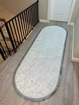 YTRHOME Серебристое бамбуковое золото Современная цифровая печать на нескользящей кожаной основе Новое поколение ковров для гостиной, кухни, прихожей и напольного коврика