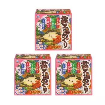 Yu Meguri Series Hot Spring Bath Salts Set 18 pieces [Quasi-drugs] Open-air (x 3)