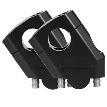 Yuact the handlebar Мотоциклетный руль Riser Riser Handlebar Post Мотоциклетный руль 22 мм Серебристый [Поднятое положение] (черный) чёрный