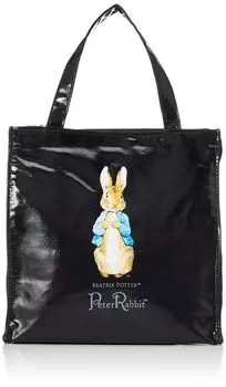 Yubisha Tote Bag Black Height 24 x Width 24 x Depth 12cm Peter Rabbit Approx.