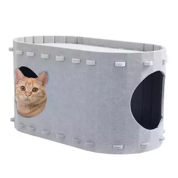 YUCHONG Cat Cat Летний тепловой удар Подходит для нескольких головоломок Легко чистить Дом, Туннель, Дом, Защита, Воздухопроницаемый, Профилактика, Царапины, серый