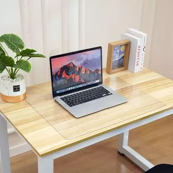 Yueboa Коврик для стола Прозрачный 80x40 см ПВХ Коврик для учебы Толщина Прозрачный Коврик для стола Офисный стол Скатерть для компьютерного стола Коврик для стола Пыленепроницаемый Водонепроницаемый Тепло