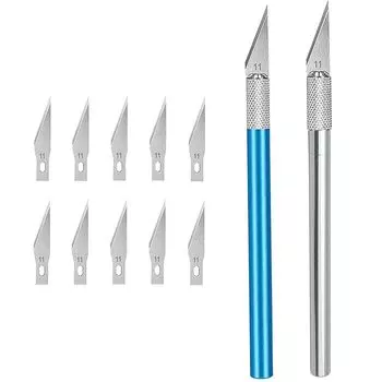 YUENTOEN Design Cutter Craft Knife 12 предметов Precision Craft Knife Kit High Hardness 10 Сменные лезвия Cutting Chisel Design Knife DIY Art Knife