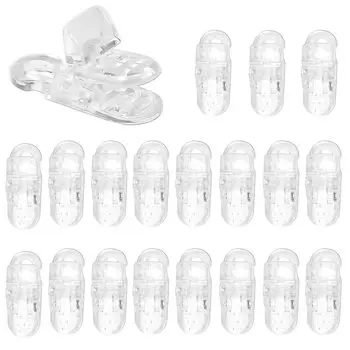 YUENWUZINIC One Touch набор универсальных фиксированных подтяжек для шляпы для прорезывания зубов, для регулировки зажима для герметизации поделок, 20, зажим, зажим, пластик, зажим,