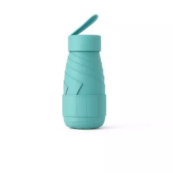 YUENZEE 245g Compact Folding Umbrella Manual 90cm Diameter UV Protection Rain or Shine 6 Ribs and Windproof Design Perfect for and Travel Unisex зелёный