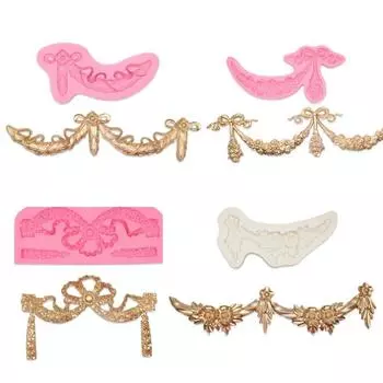 Yueyue Sugarcraft Boder Cake Decoration Silicone Mold Fondant Mold Cake Decorating Tools Chocolate Gumpaste Mold