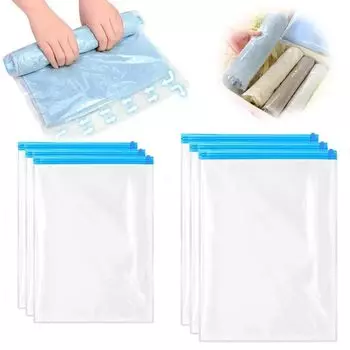 YUHENGCT Compression Travel Clothes Compression 12 Pieces Travel Compression Vacuum Assault Manual Clothes Changing Convenient Business School Home