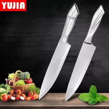 YUJIA шеф-повар из нержавеющей стали Кухня Многофункциональные кухонные ножи шеф-повара для дома