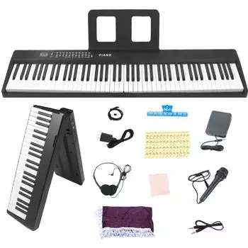 Yumcute Electronic 88 складной двойной электронный японский 200 MIDI сустейн пюпитр японское руководство по эксплуатации в комплекте пианино, клавиши, клавиатура,